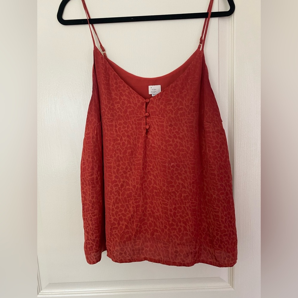 Satin Cheetah Print Top